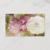 PixDezines Peonies+Green Orchid Visitenkarte (Vorderseite)