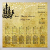 PixDezines-Perchment/Chadelierer/Sitzdiagramm Poster (Vorne)