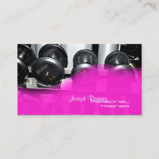 PixDezines Personal Trainer Visitenkarte (Vorderseite)