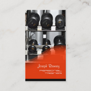 PixDezines Personal Trainer Visitenkarte