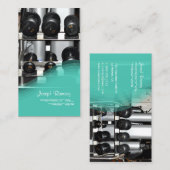 PixDezines PERSÖNLICHE AUSBILDUNG/GYM/AQUAMARIN Visitenkarte (Vorne/Hinten)