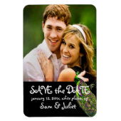 PixDezines Pfau Foto rett Datum/DIY-Farbe+Schrifta Magnet (Vertikal)