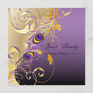 PixDezines Pfau pzazz filigree+swirls/DIY Einladung