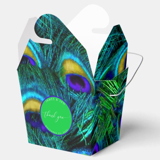 PixDezines Pfauengefechte/Degenakzent Farbe Geschenkschachtel (Geöffnet)