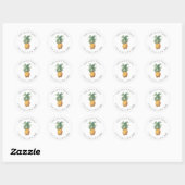 PixDezines Pineapples Danke, Stickers (Blatt)