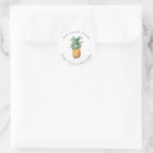 PixDezines Pineapples Danke, Stickers (Tasche)