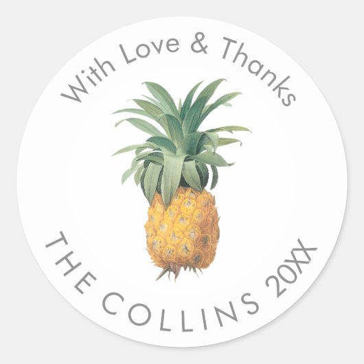 PixDezines Pineapples Danke, Stickers (Vorderseite)