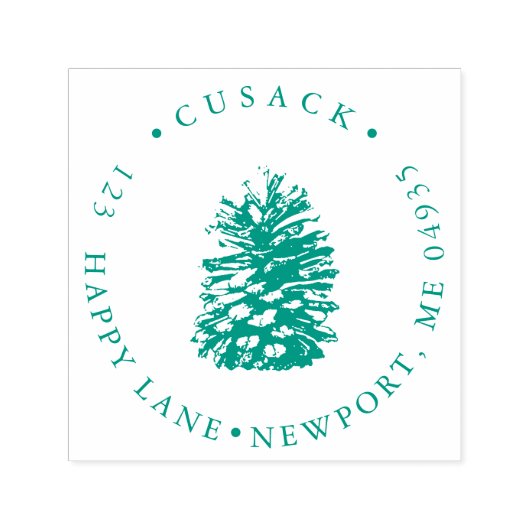 PixDezines Pinecone Permastempel (Design)