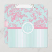 PixDezines pink+blau/toile/Rose/DIY-Farbe (Vorne/Hinten)