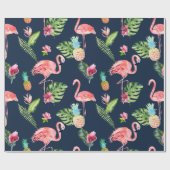 PixDezines PINK FLAMINGOS| JEDER HINTERGRUND Geschenkpapier (Flach)