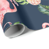 PixDezines PINK FLAMINGOS| JEDER HINTERGRUND Geschenkpapier (Rolleneckpunkt)