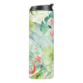 PixDezines Pink Flamingos+Tropical Foliage Thermosbecher (Nach links gedreht)