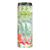 PixDezines Pink Flamingos+Tropical Foliage Thermosbecher (Rückseite)