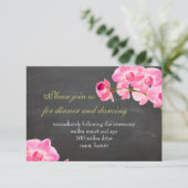 PixDezines Pink maui Orchideen/Empfang-Karten Begleitkarte (Stehend Vorderseite)