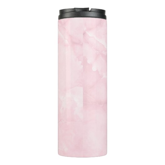 PixDezines PINK QUARTZ MARBLE Thermosbecher (Rückseite)