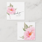 PixDezines Pink Rose Aquarellgarten Mitteilungskarte (Vorne/Hinten)