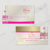 PixDezines Pink Tallit Mitzvah Platzkarten (Vorne/Hinten)
