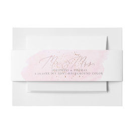 PixDezines Pink Wasserfarbe+Champagnerblasen Einladungsbanderole