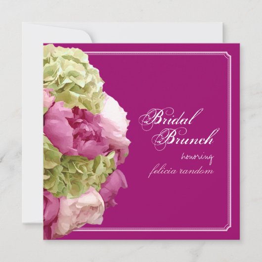 PixDezines-Pinkerbäume/Hydrangeas/Tageereignis Einladung (Vorderseite)