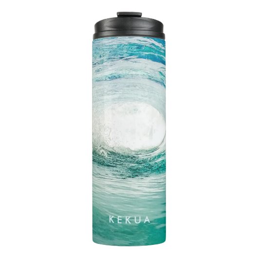 PixDezines Pipeline Waves/Surf Thermosbecher (Vorderseite)