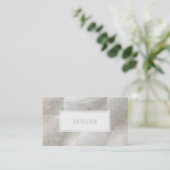 PixDezines platinhaltige Streifen/Imitate silber Visitenkarte (Stehend Vorderseite)
