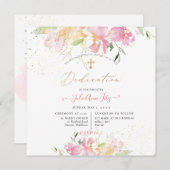 PixDezines Platterbsen für Wasserfarbenblush Einladung (Vorne/Hinten)