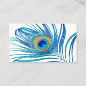 PixDezines-Platzkarten/Pfauenfeder Platzkarte (Rückseite)