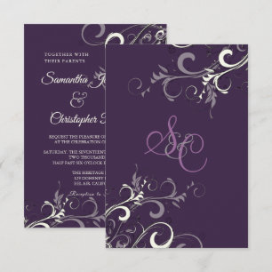 PixDezines PLAUME/CREME-SWIRL/DIY-Hintergrund Einladung