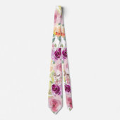 PixDezines Plum Summer Rose Krawatte (Vorderseite)