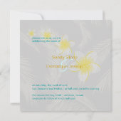 PixDezines Plumeria Hawaiian Islands/DIY-Farbe Einladung (Rückseite)