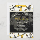 PixDezines Plumeria Save the Date/DIY Date (Rückseite)