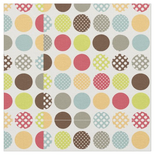 PixDezines Polka-Punkte/dunkle Hintergrundfarbe Stoff (Nahaufnahme)