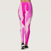 PixDezines Princess-Camouflage, blinky, Hot Pink Leggings (Rückseite)
