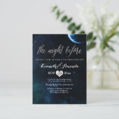 PixDezines Probe Dinner/Starry Night/kosmisch Einladung (Stehend Vorderseite)