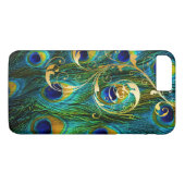 PixDezines Psychedelic Peacock+filigree swirls Case-Mate iPhone Hülle (Rückseite (Horizontal))