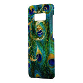 PixDezines Psychedelic Peacock+filigree Wirbel Case-Mate Samsung Galaxy Hülle (Hinten/Links)