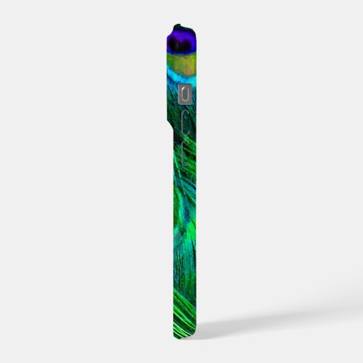 PixDezines Psychedelic Peacock iPhone Hülle (Linke Seite)