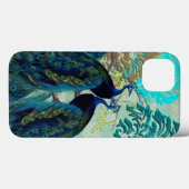 PixDezines Psychedelic Peacocks+Damask Case-Mate iPhone Hülle (Rückseite (Horizontal))
