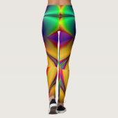 PixDezines Psychedelic Techno Dance/Neon Lights Leggings (Rückseite)