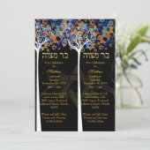 PixDezines psychedelischer Baum des Lebens/Feierns Einladung (Stehend Vorderseite)