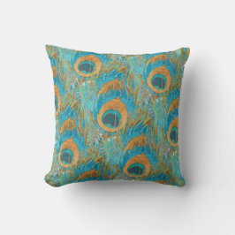PixDezines psychedelischer Pfau/DIY-Hintergrund Kissen
