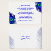 PixDezines psychedelischer Pfau/Kobalt blau (Vorne & Hinten)