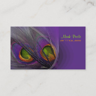 PixDezines psychedelischer Pfau, Passe ihn an! Visitenkarte