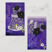 PixDezines Pudding Cake/Bäckerei/Pâtisserie Visitenkarte (Vorne/Hinten)