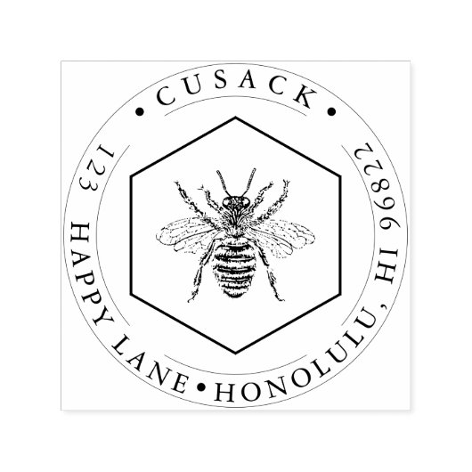 PixDezines Queen Bee+Sweet Honeycomb Permastempel (Design)