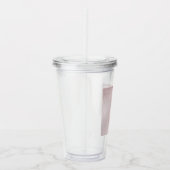 PixDezines Quinceanera Glitzer Rosa Farbe Grün Acryltrinkbecher (Rechts)