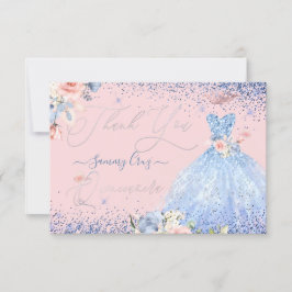 PixDezines Quinceanera Vielen Dank, dass Sie Dusty Einladung