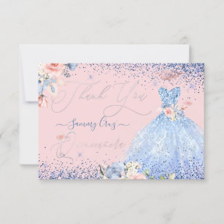 PixDezines Quinceanera Vielen Dank, dass Sie Dusty Einladung