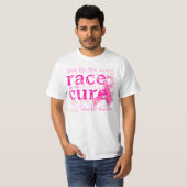 PixDezines Race for Cure, rosa Ribbon T-Shirt (Vorne ganz)