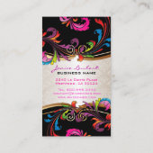 PixDezines Rainbow-Wirbel Visitenkarte (Rückseite)